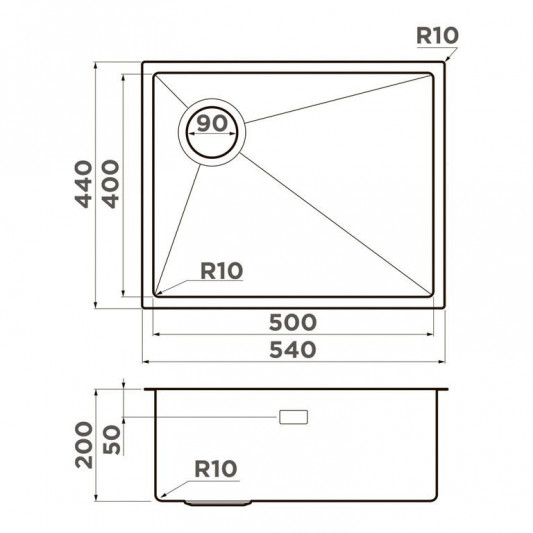 МОЙКА OMOIKIRI TAKI 54-U/IF-L Side SF 4997475 LG СВЕТЛОЕ ЗОЛОТО