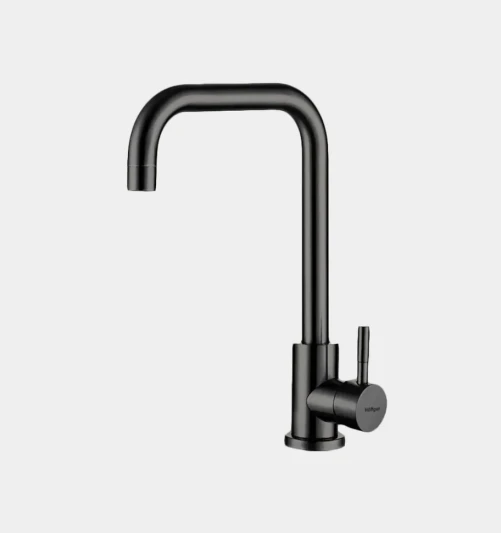Смеситель Hoffger 363 HFG-363B для кухонной мойки, черный