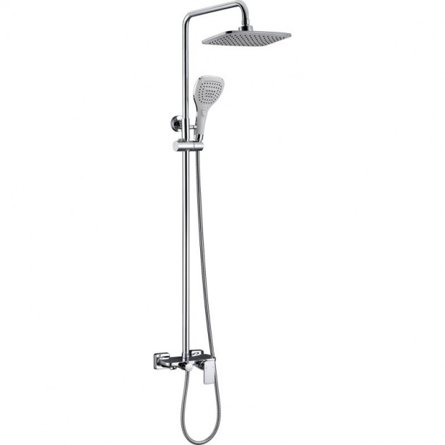 Душевая стойка с изливом Seaman Barcelona SSL-5502 WP  (Water Polish) - Хром полированный