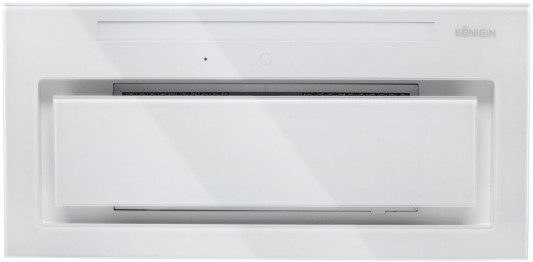 Кухонная полновстраиваемая вытяжка Konigin Navi White Glass 90
