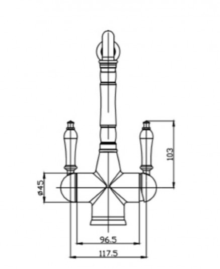 Смеситель для кухни Seaman Visconti SSL-7517-LG светлое золото