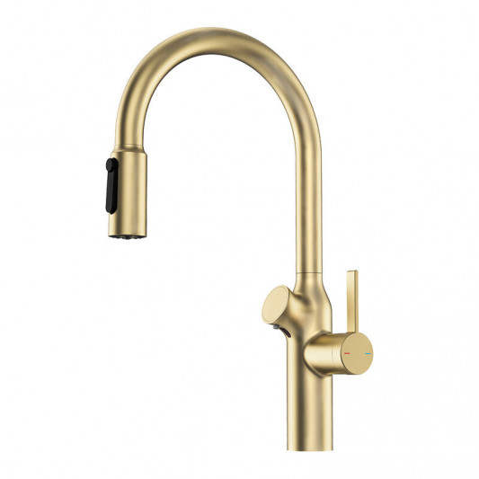 Смеситель для кухни OULIN OL-8018 Matt Gold