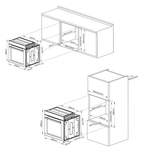 Электрический духовой шкаф Korting OKB 9261 CPGN