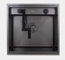 Комплект для кухни мойка и смеситель Hoffger Klape 5050 Black (Чёрный)