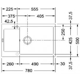 Врезная кухонная мойка Franke MRG 611D белый 114.0369.109
