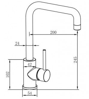 Смеситель кухонный Oulin   OL-8019